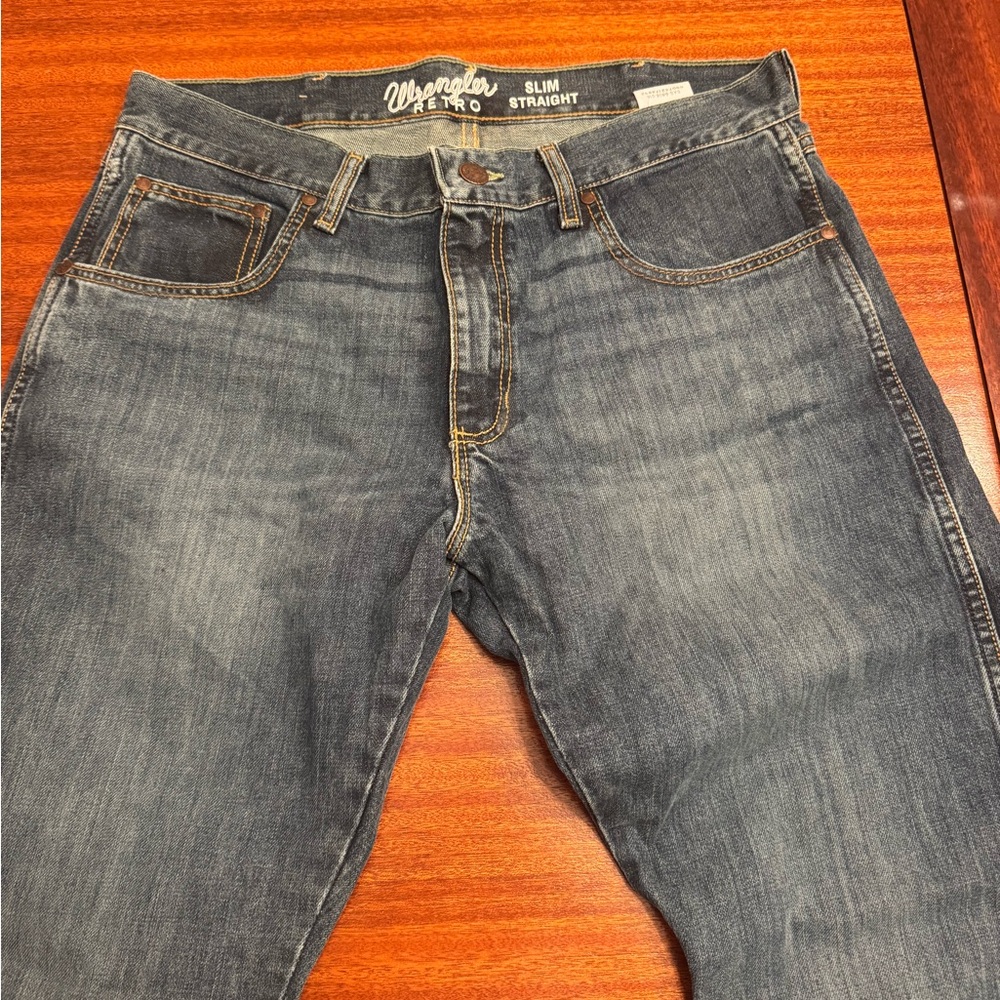 Wrangler Men's Slim Straight Denim Jeans